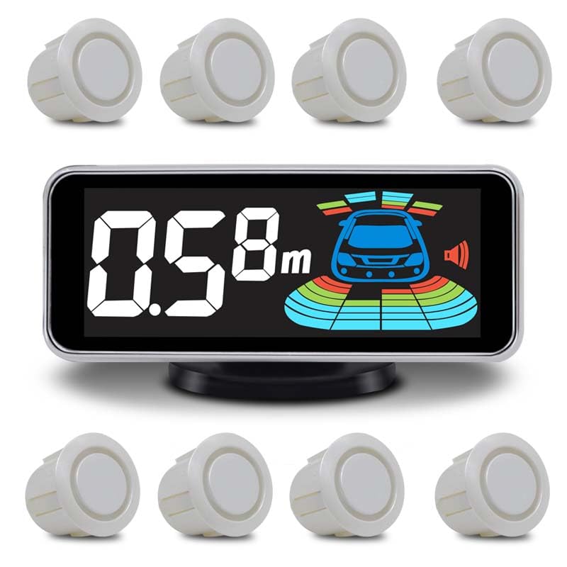 ELSNU Car Parking Sensors Kit Reverse Radar parktronic System Auto Electronics Vehicle Back Assistant Reverse 8 Sensor
