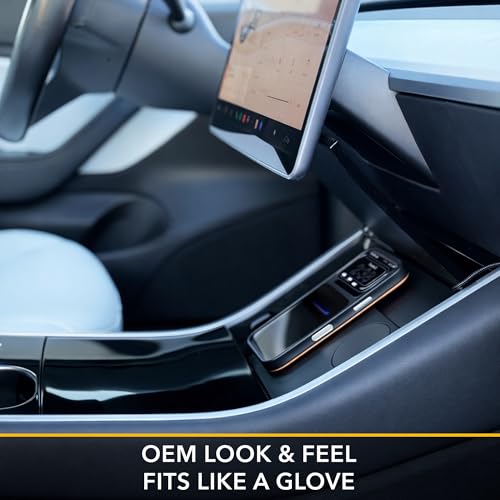TWRAPS Dual Wireless Phone Charger for Tesla Model 3 / Model Y Center Console Charging Pad