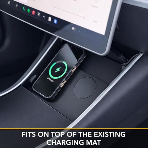 TWRAPS Dual Wireless Phone Charger for Tesla Model 3 / Model Y Center Console Charging Pad