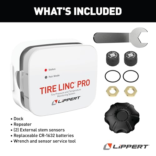 Lippert Tire LINC PRO RV Tire Pressure/Temperature Monitoring System (TPMS)