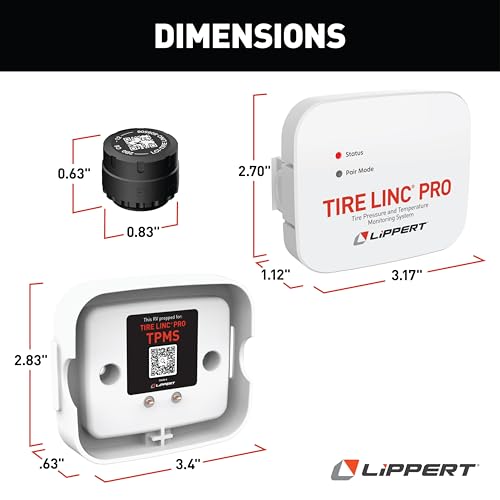 Lippert Tire LINC PRO RV Tire Pressure/Temperature Monitoring System (TPMS)