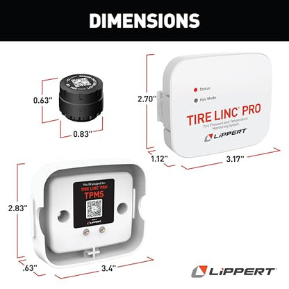 Lippert Tire LINC PRO RV Tire Pressure/Temperature Monitoring System (TPMS)
