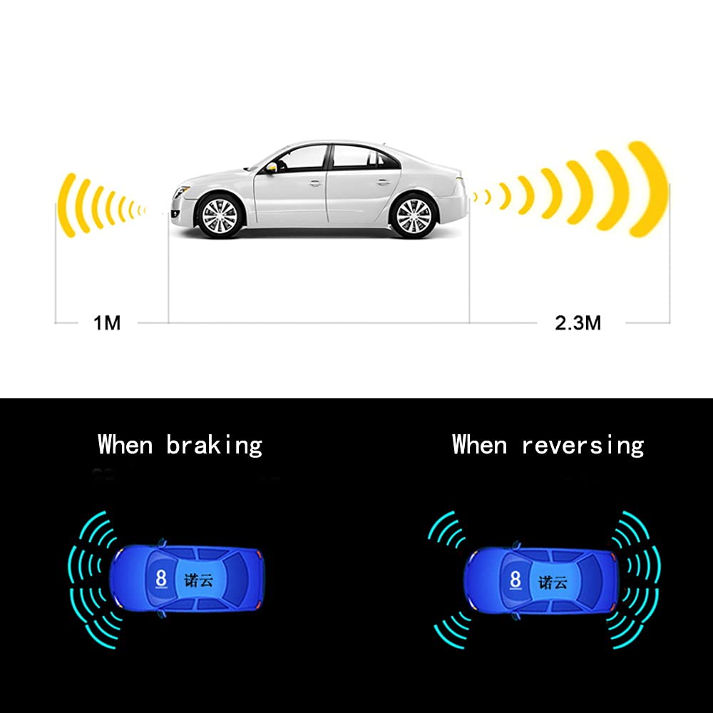 ELSNU Car Parking Sensors Kit Reverse Radar parktronic System Auto Electronics Vehicle Back Assistant Reverse 8 Sensor