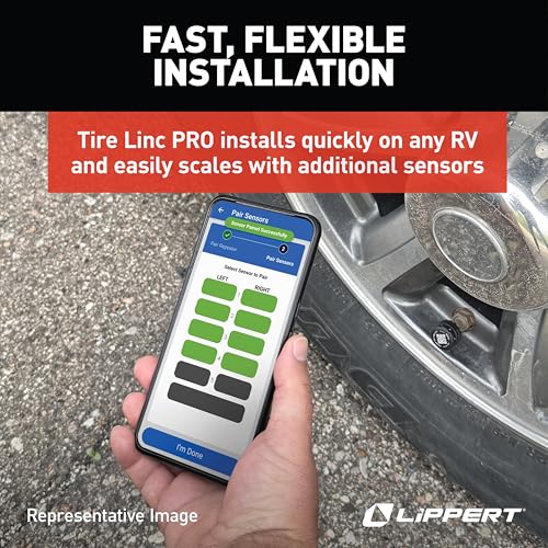 Lippert Tire LINC PRO RV Tire Pressure/Temperature Monitoring System (TPMS)