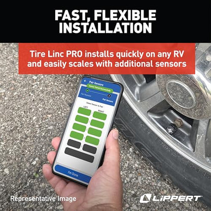 Lippert Tire LINC PRO RV Tire Pressure/Temperature Monitoring System (TPMS)