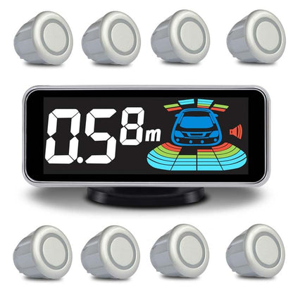 ELSNU Car Parking Sensors Kit Reverse Radar parktronic System Auto Electronics Vehicle Back Assistant Reverse 8 Sensor