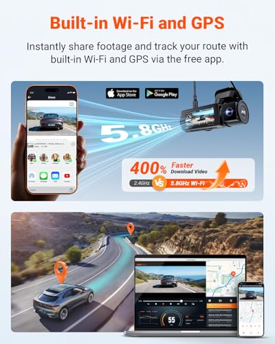 [Bundle-2 Items: Vantrue N4 Pro S Dash Cam & CPL & Hardwire Kit] Triple STARVIS 2 Dash Camera for Cars, 4K+1080P+2.5K Front and Rear Inside, HDR IR Night Vision, 24/7 Buffered Parking Mode, GPS