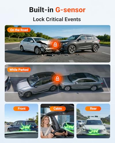 Vantrue New N4 Pro S 4K 3 Channel Dash Cam, Triple STARVIS 2 Dash Camera for Cars, 4K+1080P+2.5K Front and Rear Inside, HDR IR Night Vision, 24/7 Buffered Parking Mode, GPS, Wi-Fi, Support 1TB (RC18)