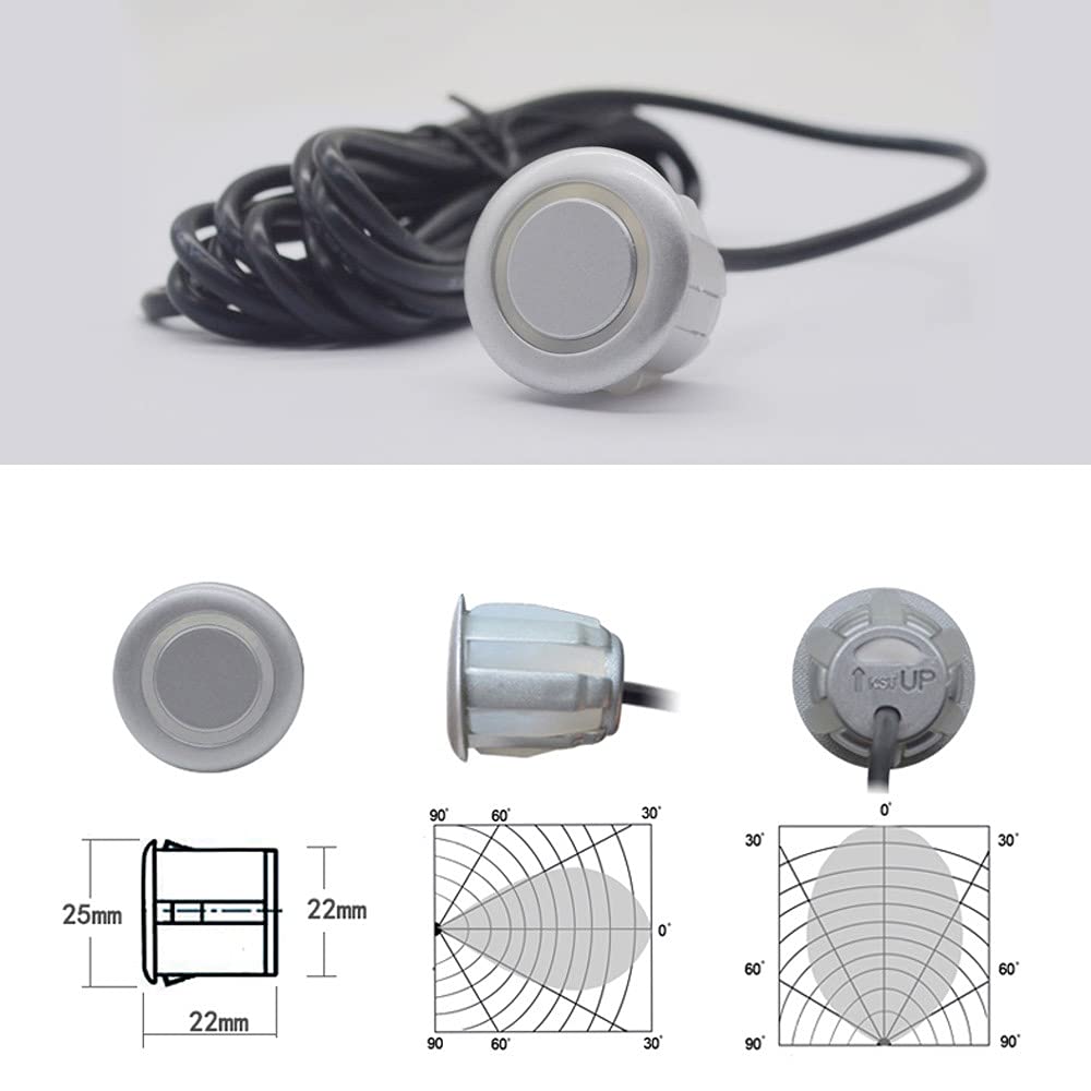ELSNU Car Parking Sensors Kit Reverse Radar parktronic System Auto Electronics Vehicle Back Assistant Reverse 8 Sensor