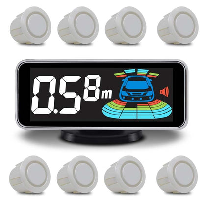 ELSNU Car Parking Sensors Kit Reverse Radar parktronic System Auto Electronics Vehicle Back Assistant Reverse 8 Sensor