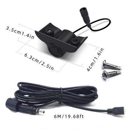 Parktronic 4 Parking Sensor Kit Backup Radar System 24V Distance Detection LCD Sound Warning for Truck Trailer Pickups RV Lorry Van