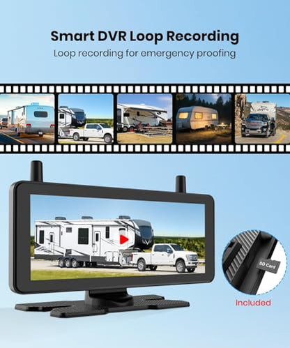 AUTO-VOX RV Backup Camera Wireless Plug and Play System