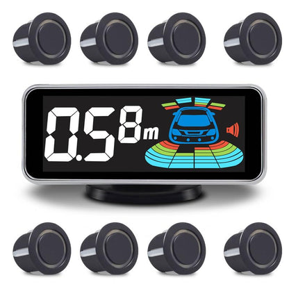 ELSNU Car Parking Sensors Kit Reverse Radar parktronic System Auto Electronics Vehicle Back Assistant Reverse 8 Sensor