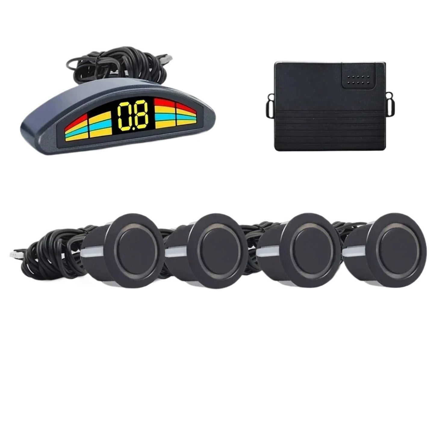 Professional Front Parking Sensor Kit Auto Car Prefix Parktronic Vehicle Assistant System Buzzer Alarm Volume Not Backup Radar