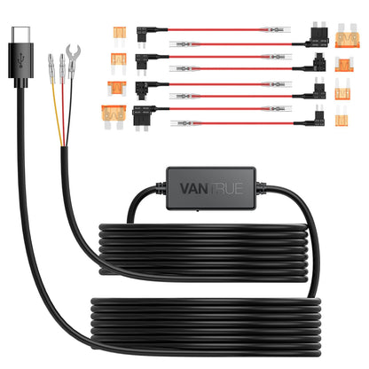 [Bundle-2 Items: Vantrue N4 Pro S Dash Cam & CPL & Hardwire Kit] Triple STARVIS 2 Dash Camera for Cars, 4K+1080P+2.5K Front and Rear Inside, HDR IR Night Vision, 24/7 Buffered Parking Mode, GPS