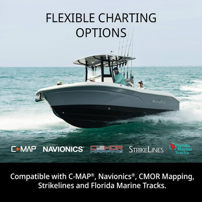Simrad GO Chartplotter and Fish Finder, with Transducer and Radar Options, Preloaded C-MAP Discover Chart Card