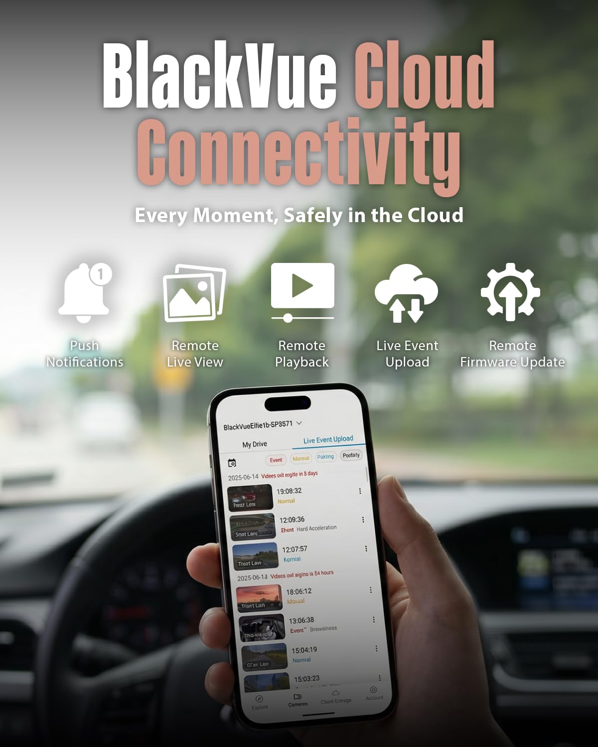 BlackVue ELITE 9-2CH Dash Cam - 4K+2K Dash Cam Front and Rear, Dual HDR STARVIS 2, Power Saving Parking Mode, Free Hardwire & SD Card, Supports up to 1TB, Wi-Fi, GPS, Night Vision, App Control Dashcam