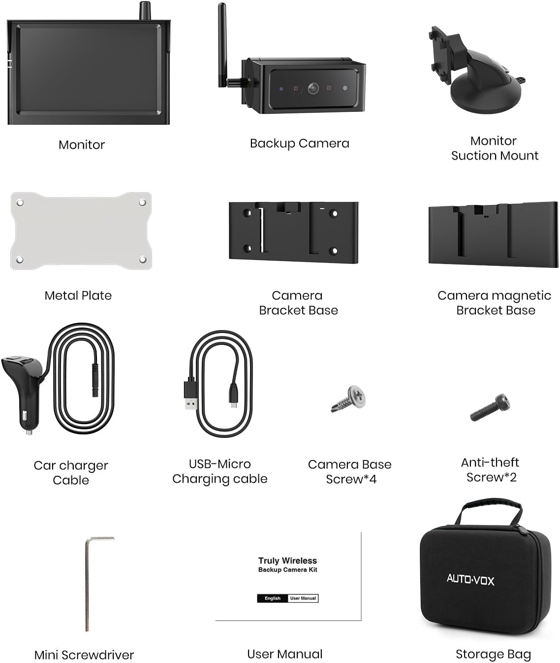 AUTO-VOX Wireless Backup Camera for Truck