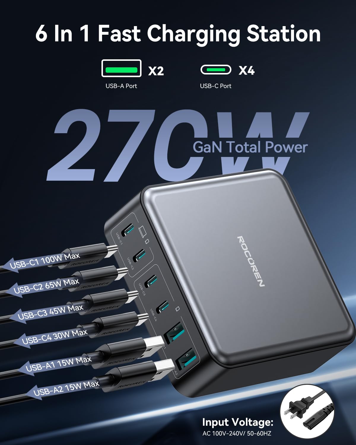 USB C Charger Station Fast Charger