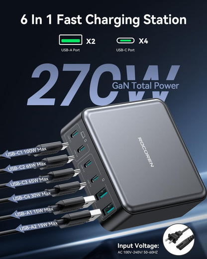 USB C Charger Station Fast Charger