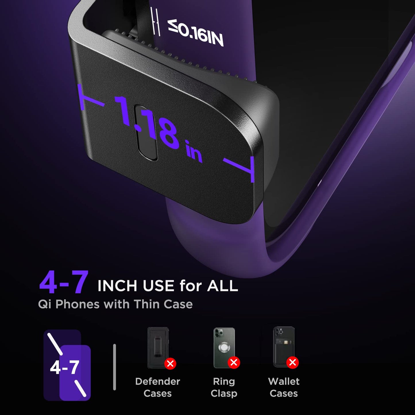 Wireless Car Charger,【7 Colored LED Backlit】 Mosurr 15W Auto Clamping Car Charger Phone Mount Holder fit for iPhone 15 14 13 12 Mini Pro Max 11 XR XS X, Samsung Galaxy S23 Ultra S22 S21+ S10+ Note 20