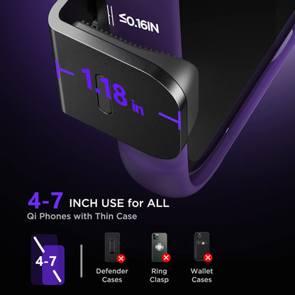 Wireless Car Charger,【7 Colored LED Backlit】 Mosurr 15W Auto Clamping Car Charger Phone Mount Holder fit for iPhone 15 14 13 12 Mini Pro Max 11 XR XS X, Samsung Galaxy S23 Ultra S22 S21+ S10+ Note 20