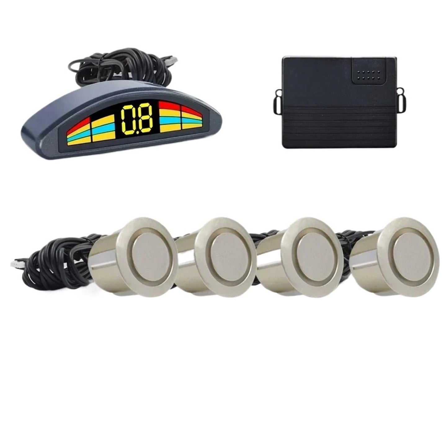 Professional Front Parking Sensor Kit Auto Car Prefix Parktronic Vehicle Assistant System Buzzer Alarm Volume Not Backup Radar