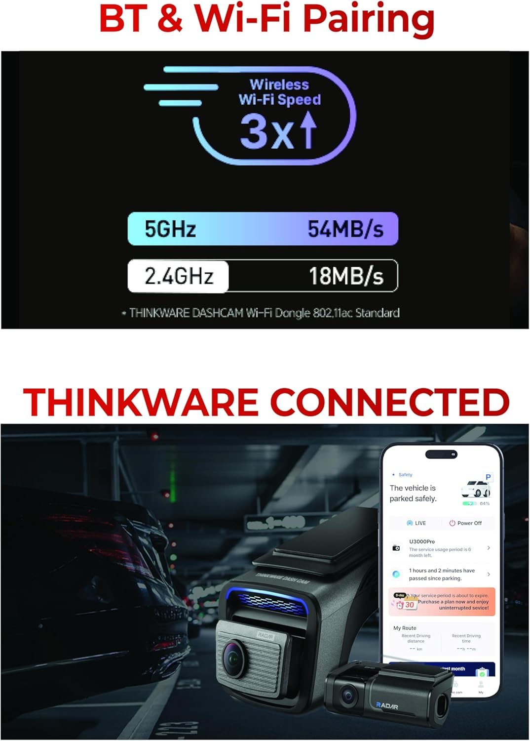 THINKWARE U3000 PRO Dash Cam - Parent