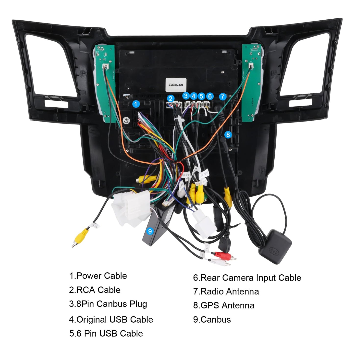 Android 13 Car Radio for Toyota Fortuner Hilux 2005-2014