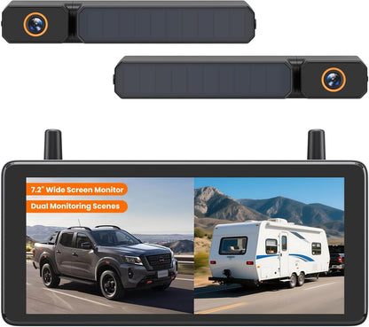 AUTO-VOX Solar Wireless Backup Camera with 5" 1080P Monitor