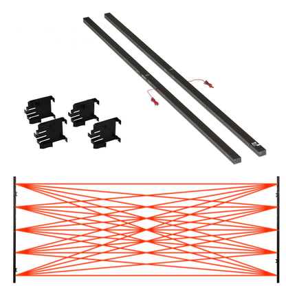 Infinity Shield: Safety Sensor for Garage | 25-Beam Sensor | UL-325 Certified, Seamless Installation & Audible Parking Assistance | Protects Against Open Hatches