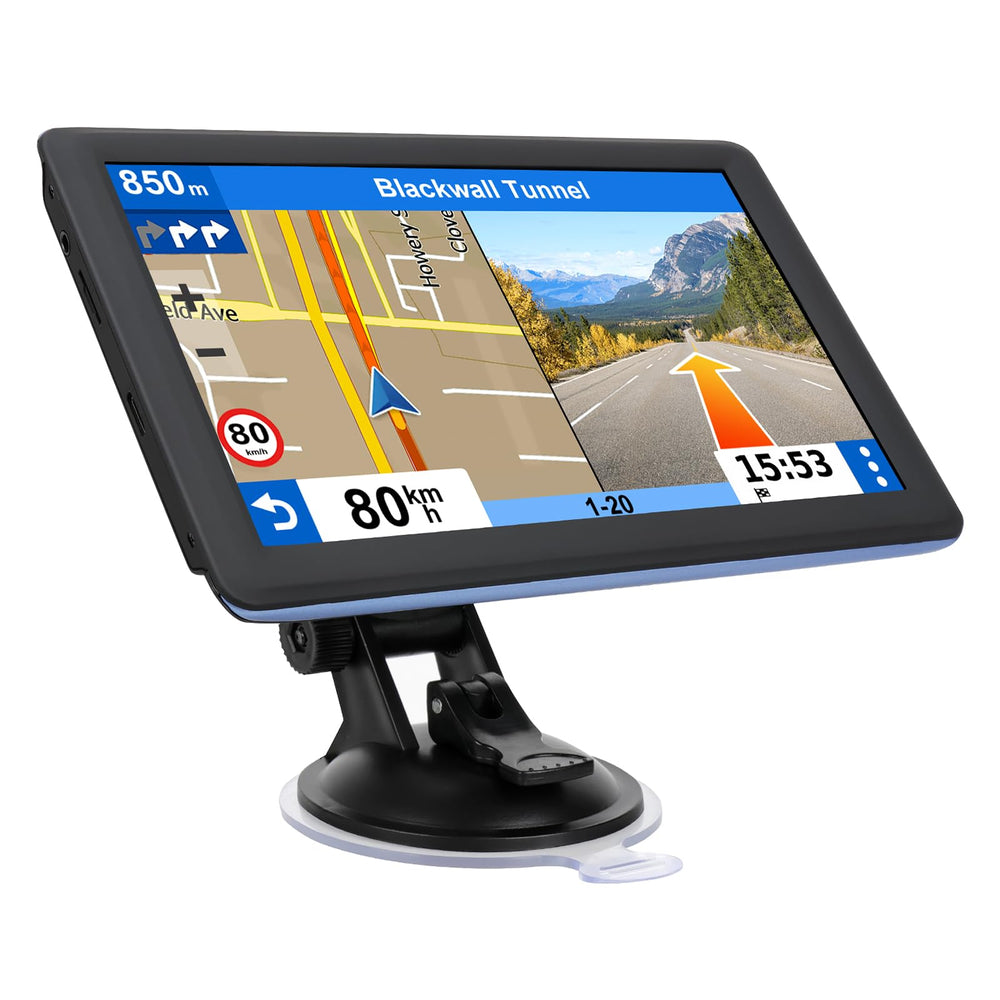 GPS Navigator for Car Truck RV - 7'' HD Touchscreen Navigation System, Latest 2026 Maps Free Lifetime Updates, Speed & Red Light Warning, Turn-by-Turn Voice Guidance for All Cars