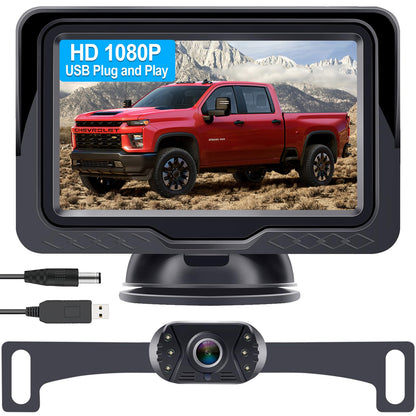 LeeKooLuu HD 1080P Wired Backup Camera