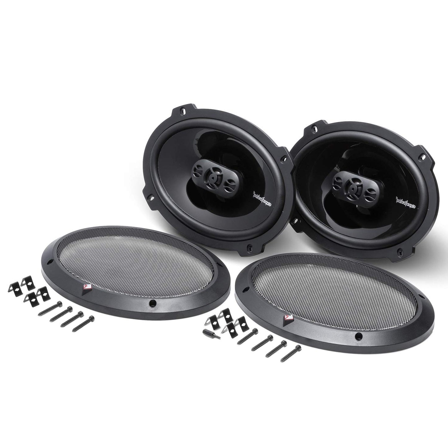 Rockford Fosgate P1694 Punch 6"x9" 4-Way Coaxial Full Range Speakers - Black (Pair)