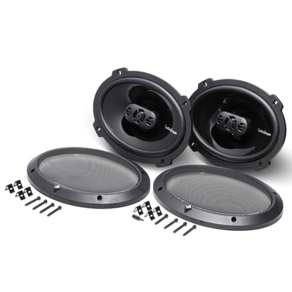 Rockford Fosgate P1694 Punch 6"x9" 4-Way Coaxial Full Range Speakers - Black (Pair)