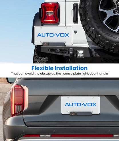AUTO-VOX Solar Wireless Backup Camera with 5" 1080P Monitor