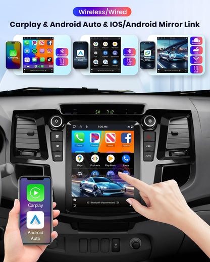 Android 13 Car Radio for Toyota Fortuner Hilux 2005-2014