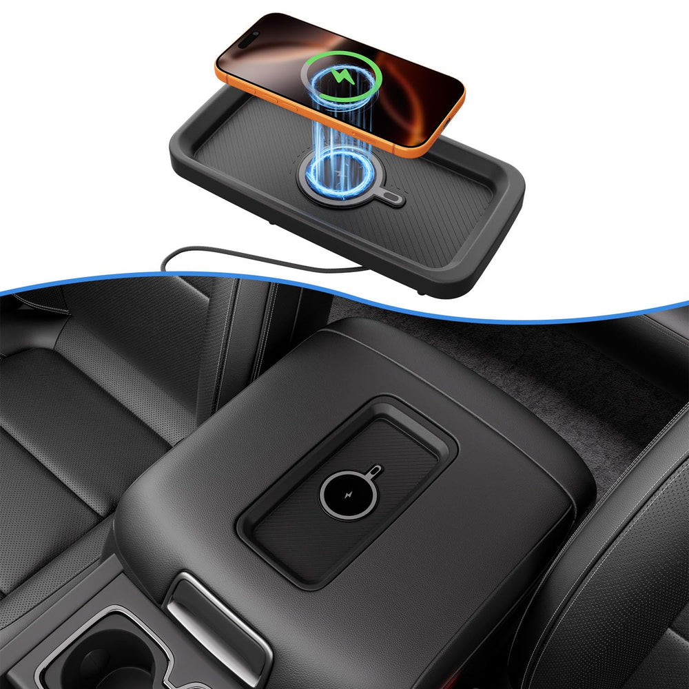 CZmenghe Magnetic Wireless Charger Compatible with 2015-2026 Chevy Silverado GMC Sierra 1500 2500HD 3500HD Phone Charger Tray Replacement for 2015-2026 Chevy Silverado Accessories