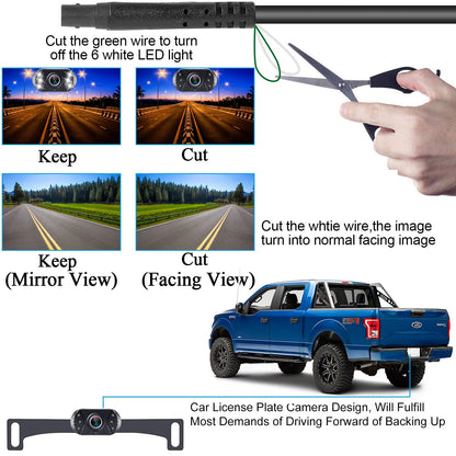 LeeKooLuu HD 1080P Wired Backup Camera