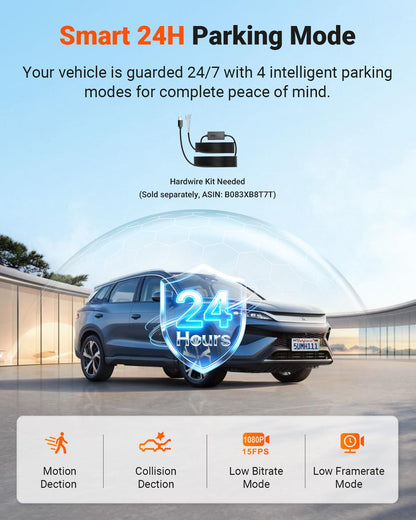 [Bundle-2 Items: Vantrue N4 Pro S Dash Cam & CPL & Hardwire Kit] Triple STARVIS 2 Dash Camera for Cars, 4K+1080P+2.5K Front and Rear Inside, HDR IR Night Vision, 24/7 Buffered Parking Mode, GPS