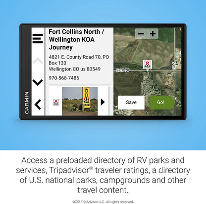 Garmin RV 795 RV Navigator GPS Portable Navigator for RVs with Touchscreen Display, Preloaded Maps with 8GB MicroSD Card, 6Ave Travel Bundle & Cleaning Kit