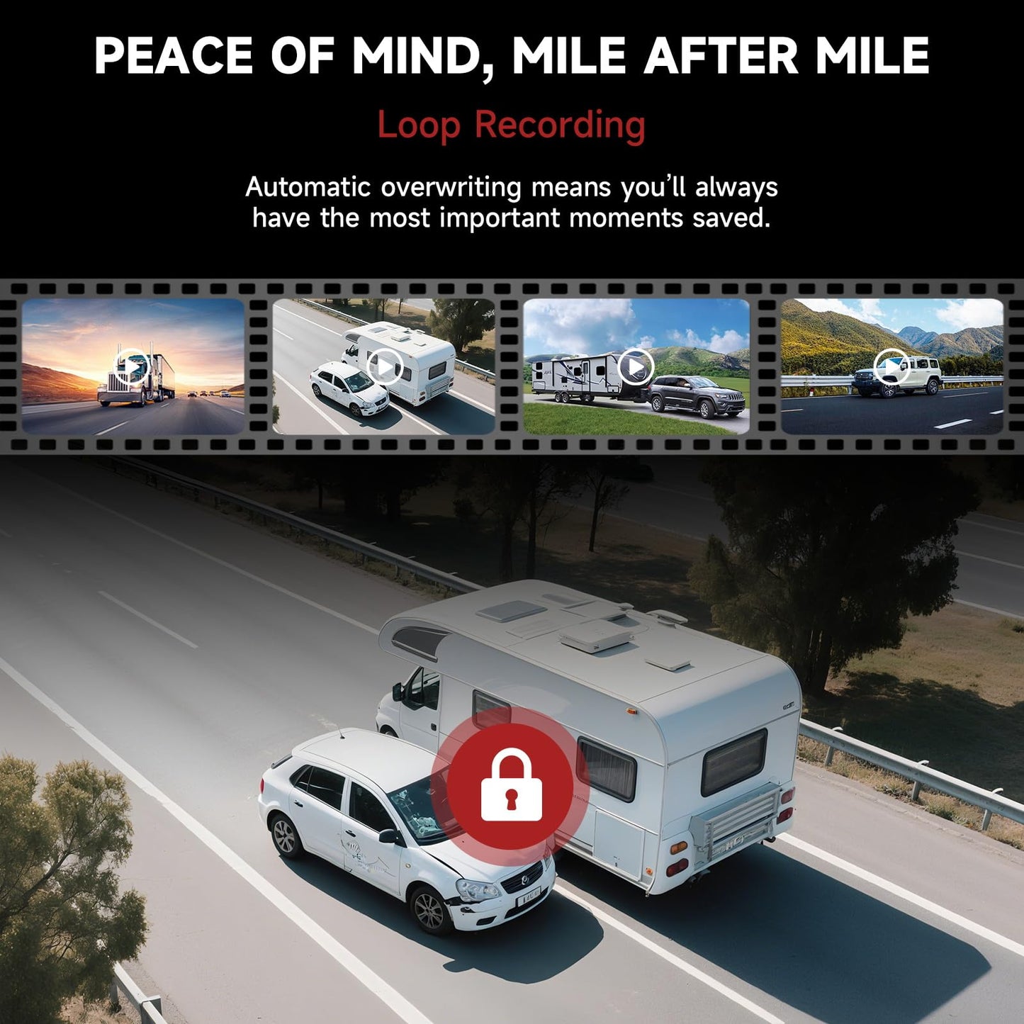 BIGJADE Dual Wireless Backup Camera for Rv, Trailer and Truck
