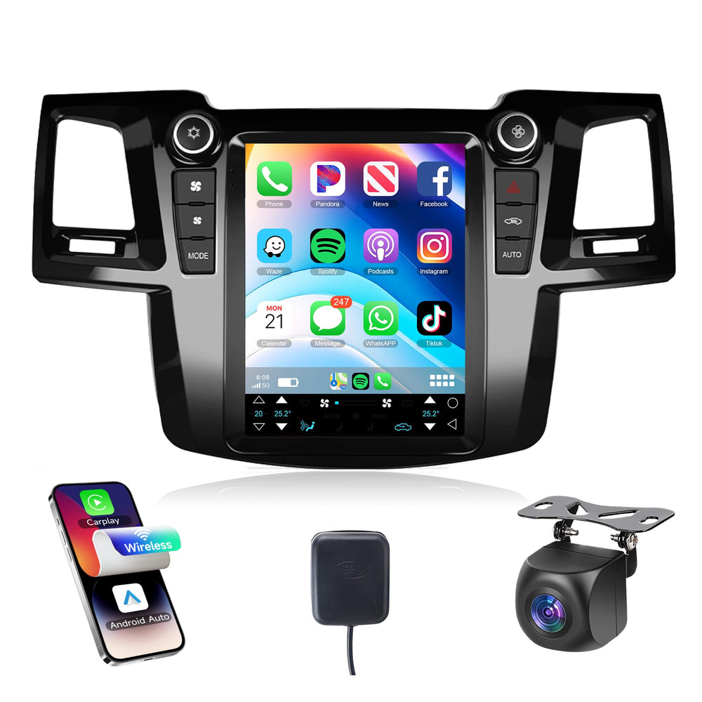 Android 13 Car Radio for Toyota Fortuner Hilux 2005-2014
