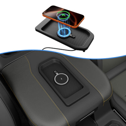 CZmenghe Magnetic Wireless Charger Compatible with 2015-2026 Chevy Silverado GMC Sierra 1500 2500HD 3500HD Phone Charger Tray Replacement for 2015-2026 Chevy Silverado Accessories