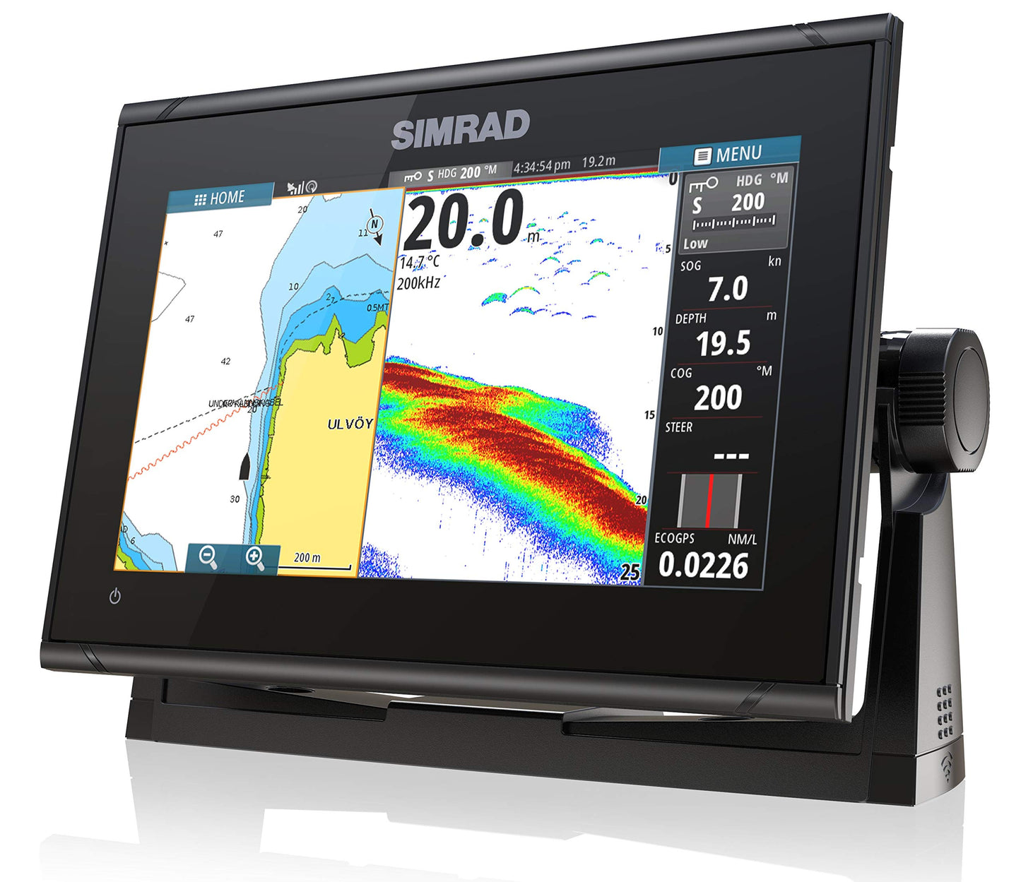 Simrad GO9 XSE - Chartplotter (No Transducer) with C-MAP Discover Chart Card,000-13210-002