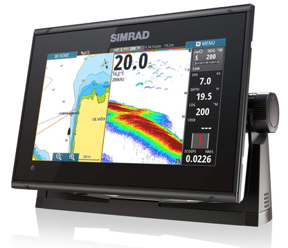 Simrad GO9 XSE - Chartplotter (No Transducer) with C-MAP Discover Chart Card,000-13210-002