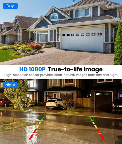 AUTO-VOX Solar Wireless Backup Camera with 5" 1080P Monitor