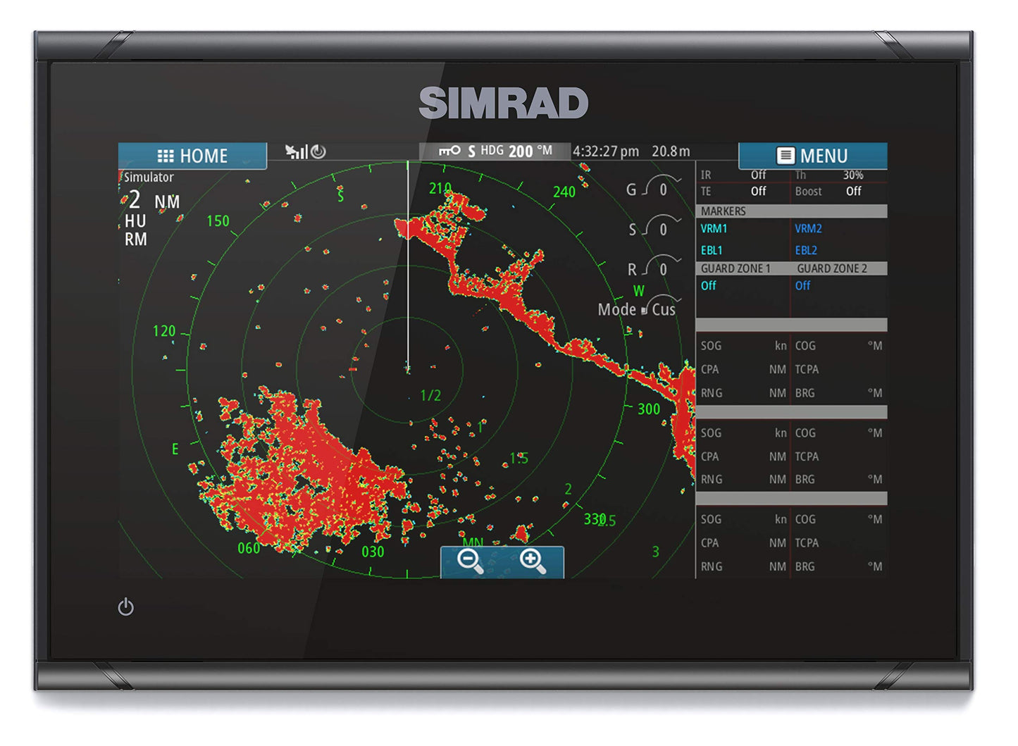Simrad GO9 XSE - Chartplotter (No Transducer) with C-MAP Discover Chart Card,000-13210-002