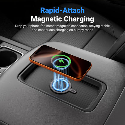 CZmenghe Magnetic Wireless Charger Compatible with 2015-2026 Chevy Silverado GMC Sierra 1500 2500HD 3500HD Phone Charger Tray Replacement for 2015-2026 Chevy Silverado Accessories