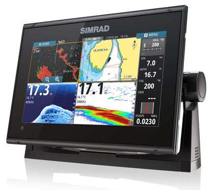 Simrad GO9 XSE - Chartplotter (No Transducer) with C-MAP Discover Chart Card,000-13210-002